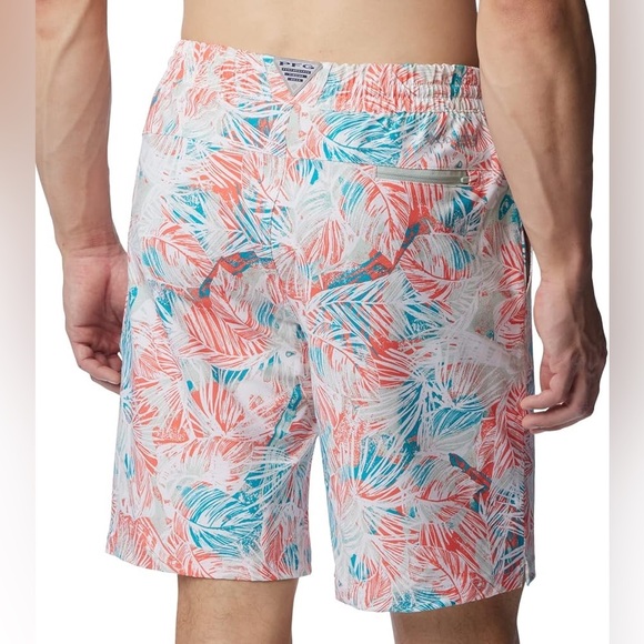 Columbia super slack tide hybrid water short tropical print men’s size small 6”L - Picture 2 of 7